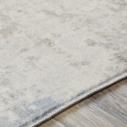 ALIX Abstract Modern Marble Blue/Ivory Area Rug Texture