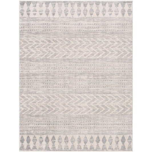 LOUNA Scandi Modern Grey/Taupe Area Rug Flat