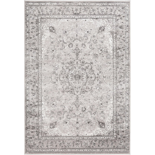 SANVI Vintage Traditional Oriental Boho Charcoal Area Rug Flat