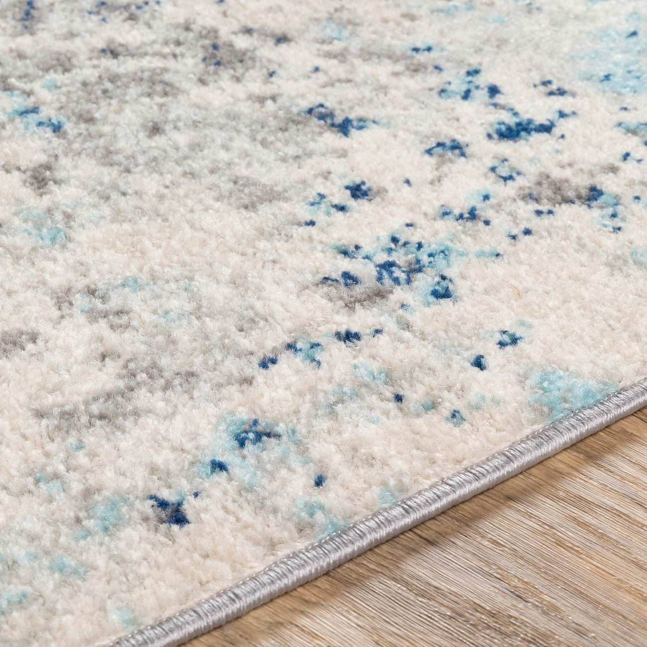 SANYA Abstract Modern Marble Dark Blue Area Rug