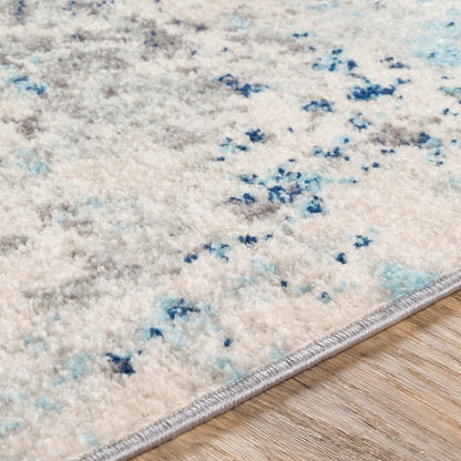 SANYA Abstract Modern Marble Dark Blue Area Rug