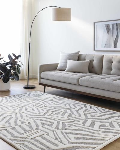 Sample Avian Gray Wool Area Rug