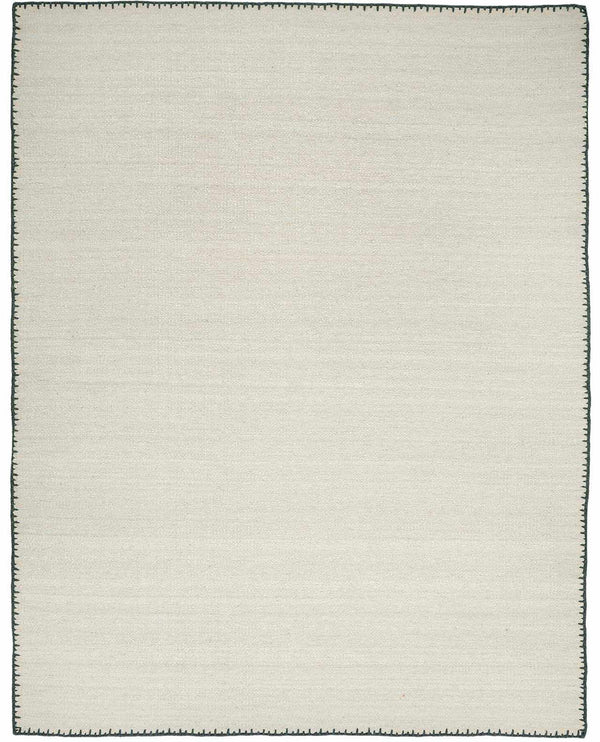 Ayumu Off White Hand Woven Wool Area Rug