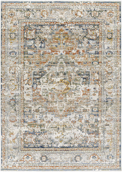 Sample Kazou Blue Medallion Area Rug