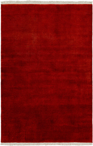 Myron Burgundy Wool Area Rug