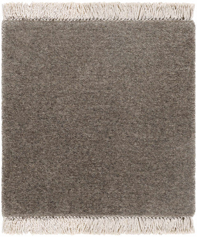 Myron Light Gray Wool Area Rug