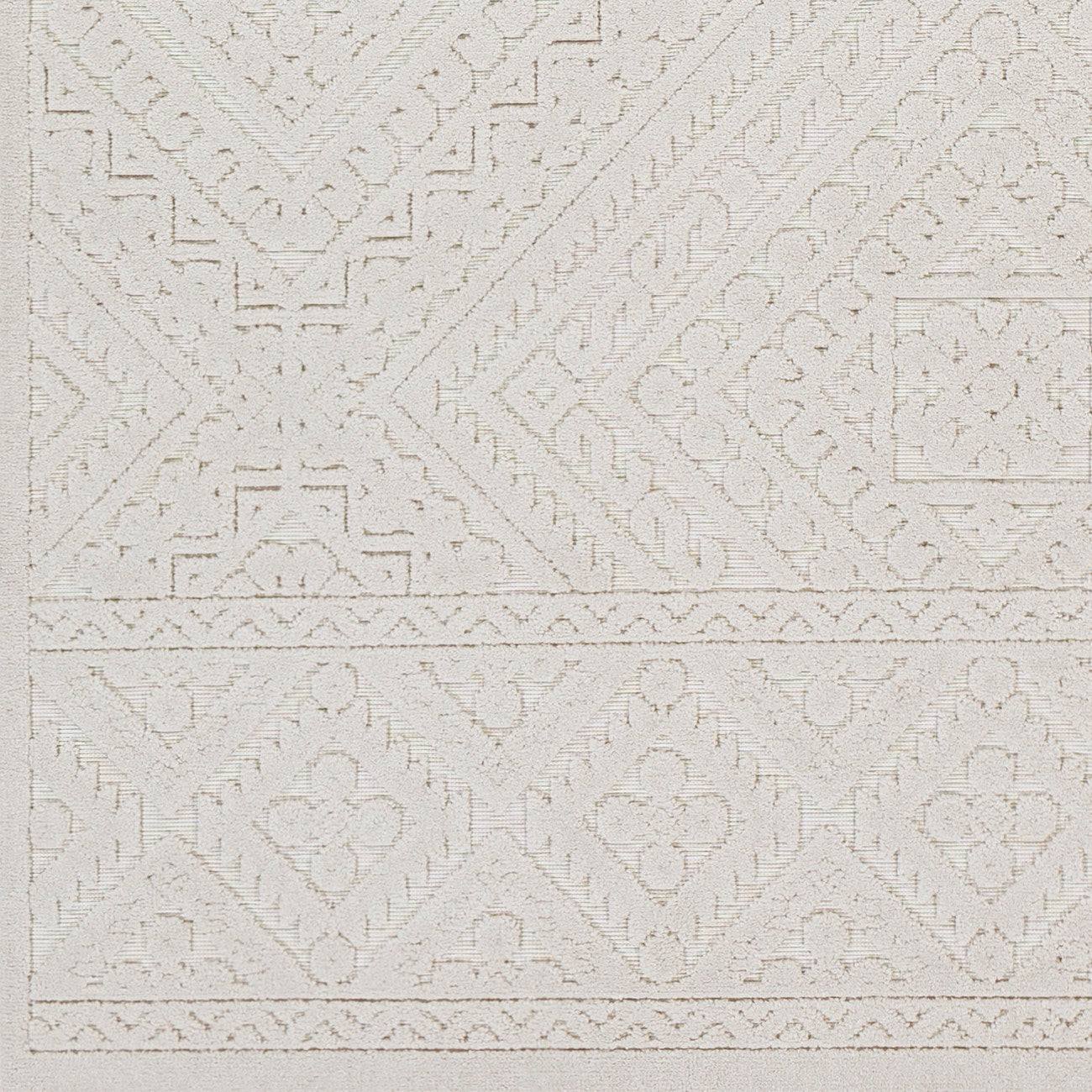 SHEELA Indoor & Outdoor Global Cream Area Rug