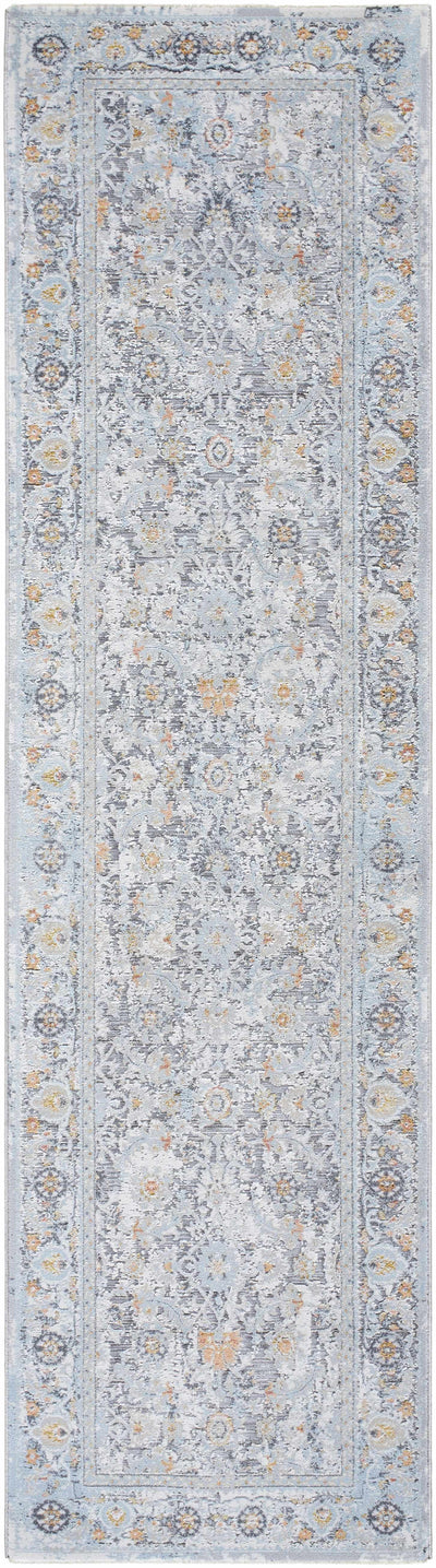 Finn Silver Blue Area Rug