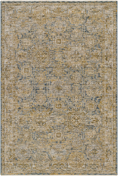 Ange Cream & Blue Area Rug