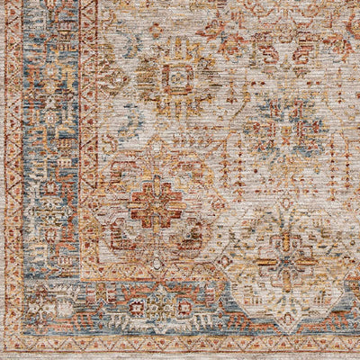 Sample Ange Tan & Blue Area Rug