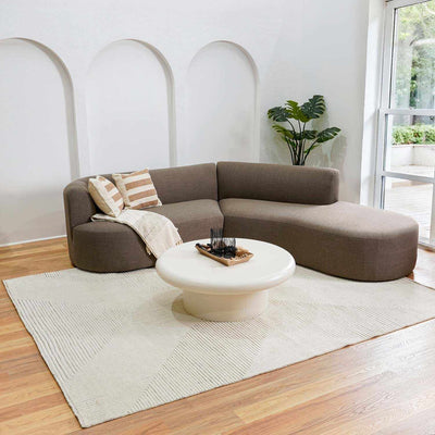 Sileby Beige Luxury Wool Rug