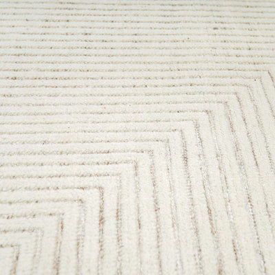 Sileby Beige Luxury Wool Rug