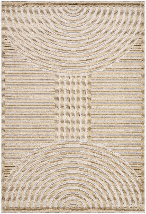 Deron Beige Washable Area Rug