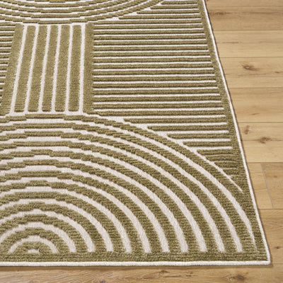 Deron Khaki Washable Area Rug