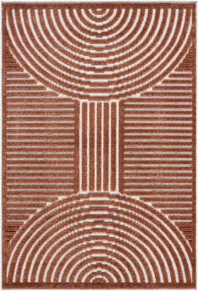 Deron Brown Washable Area Rug