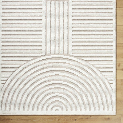 Deron Ivory Washable Area Rug