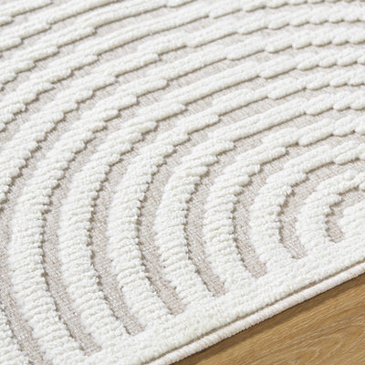 Deron Ivory Washable Area Rug