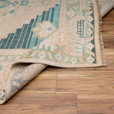 Songculan Teal Wool Rug