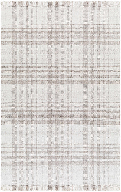 Inara Light Brown Plaid Area Rug