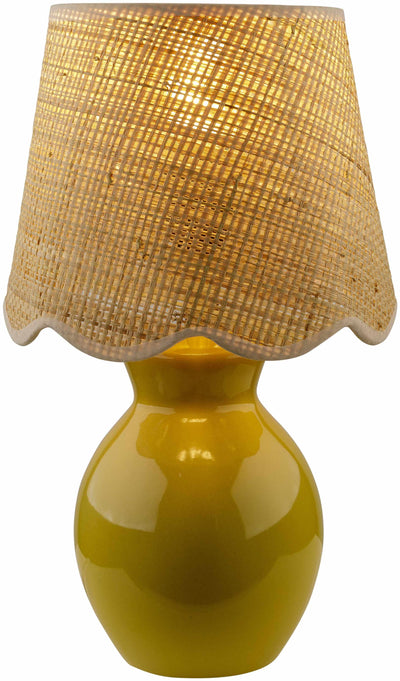 Salgareda Yellow Rattan Table Lamp