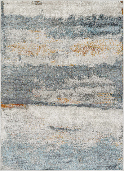 Sample Adam Gray Blue Abstract Area Rug