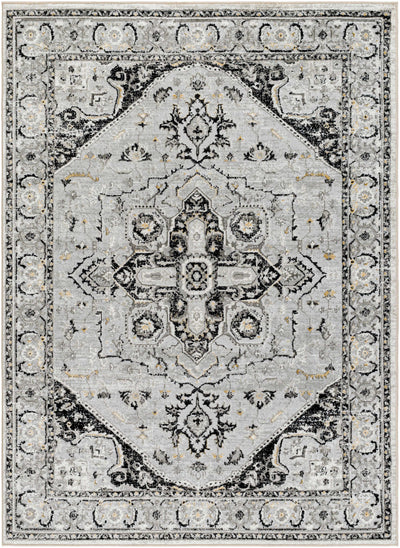 Sample Gauri Gray Medallion Area Rug