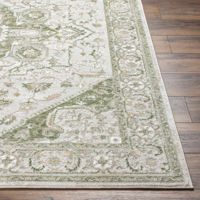 Gauri Green Medallion Area Rug