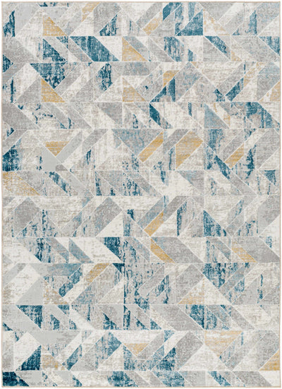 Sample Gonca Blue Geometric Area Rug