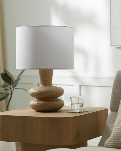 Tuyserkan Beige Ceramic Table Lamp