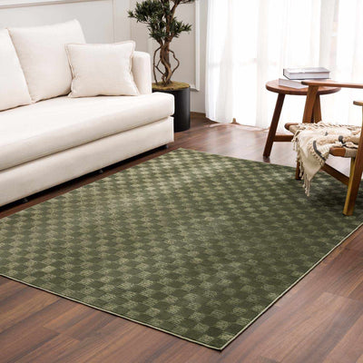 Truls Green Gambit Washable Rug