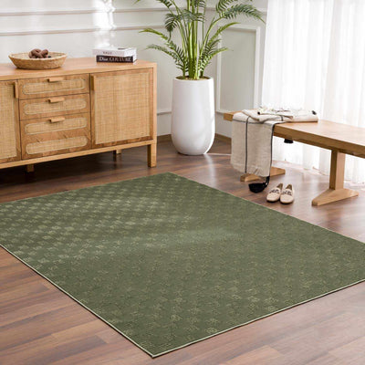 Truls Green Gambit Washable Rug