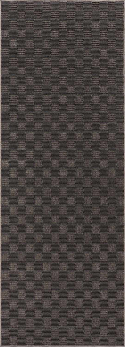 Truls Black Gambit Washable Rug