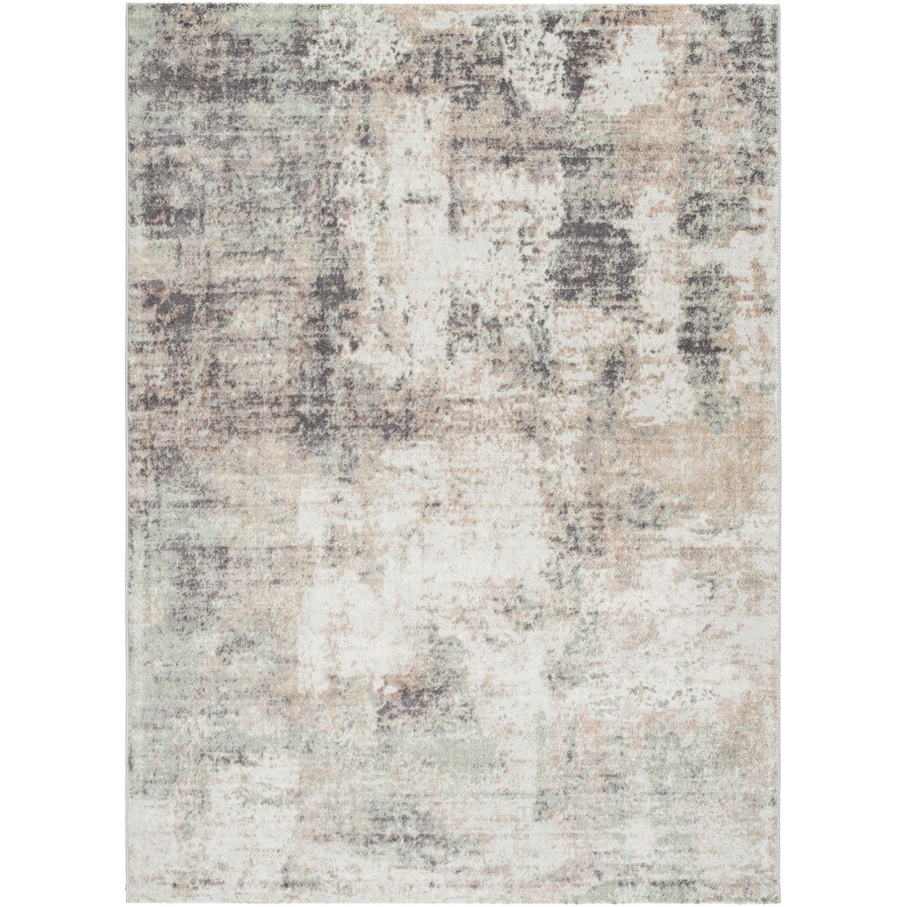 TOPAZ Abstract Modern Marble Light Brown/Charcoal Area Rug Flat