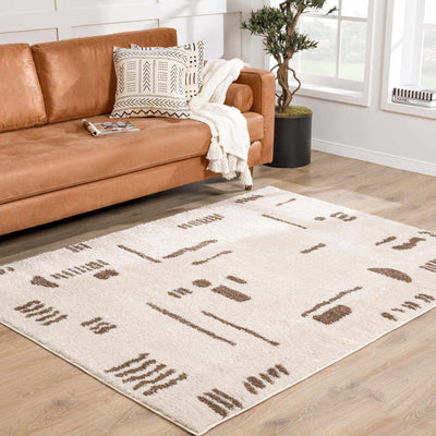 Azriel Brown Washable Area Rug