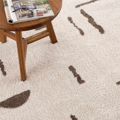 Azriel Brown Washable Area Rug