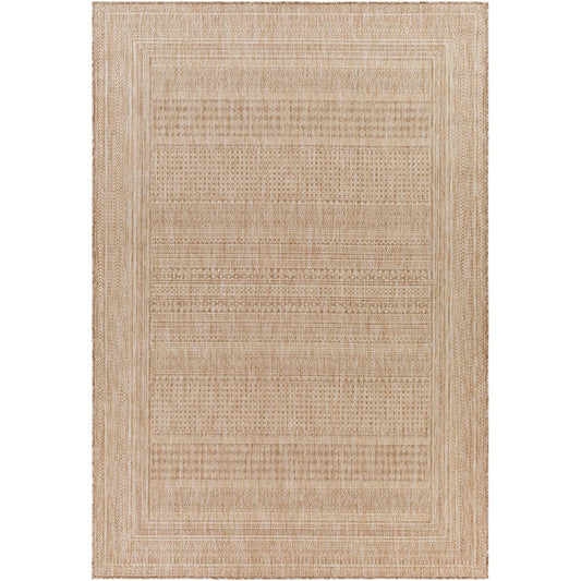SIERRA Indoor & Outdoor Global Jute-Look Brown Area Rug Flat