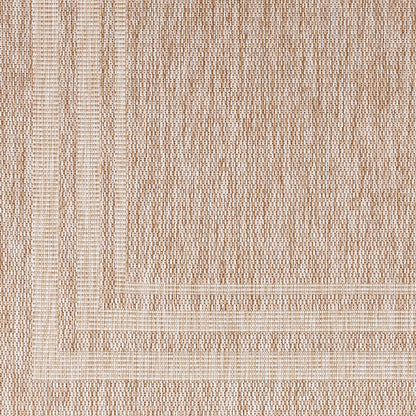 GEORGIA Indoor & Outdoor Cottage Jute-Look Brown Area Rug