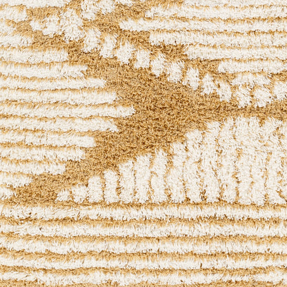 NURIA Shaggy Modern Plush Pile Camel Area Rug