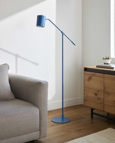 Vyazovaya Blue Metal Floor Lamp