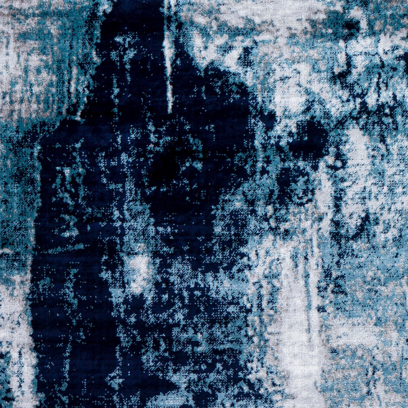 GIULIA Abstract Modern Marble Dark Teal Area Rug Swatch