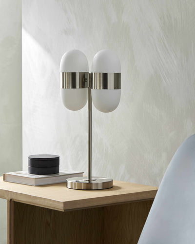 Wellerlooi Metallic Nickel Table Lamp