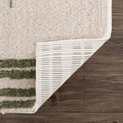 Apichu Green Washable Area Rug