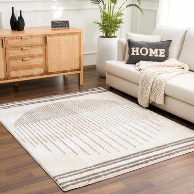 Apichu Charcoal Washable Area Rug