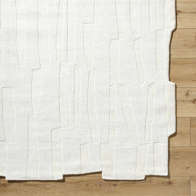 Sample Yonah White Abstract Area Rug