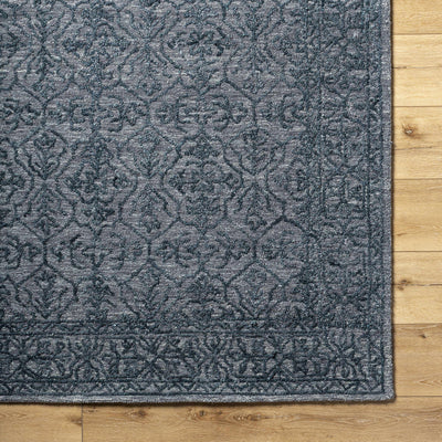 Sample Yadid Black Wool Area Rug