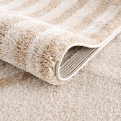 Yasuo Beige Washable Area Rug