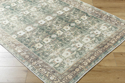 Acoose Green Washable Area Rug