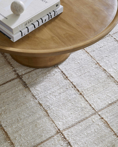 Zared Checkered Jute Area Rug