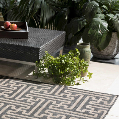 Janamuato White Geometric Cement Planter