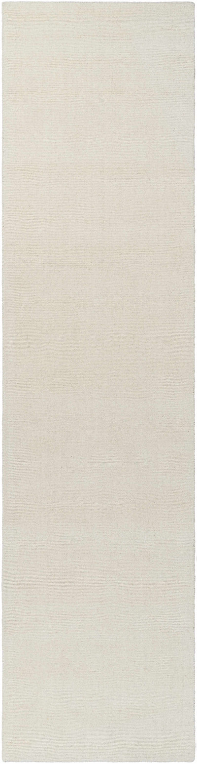 Brockton Solid Wool Light Beige Area Rug